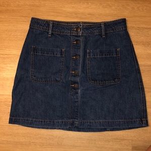 Denim mini skirt